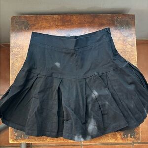 Black mini skirt